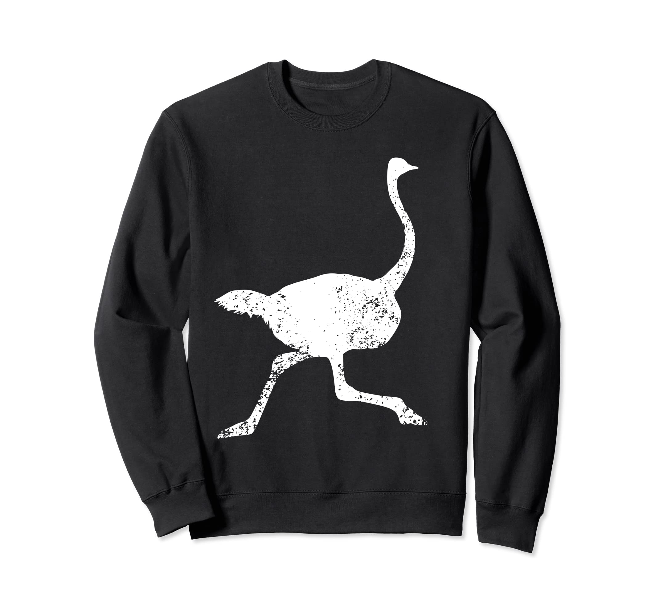Distressed Ostrich Ostrich Sweatshirt - Unique Graphic Men Women - T-Shirt, Sweatshirt, Hoodie