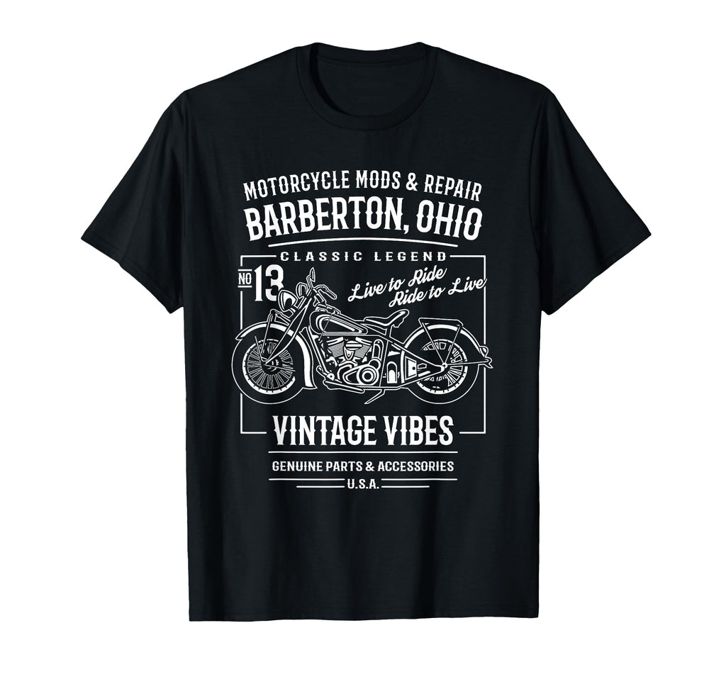 Barberton Oh Usa Motorcycle T-Shirt - Graphic Print Men Women - T-Shirt, Sweatshirt, Hoodie