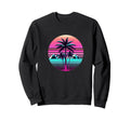 80S Vaporwave Aesthetic Palm Trees Sweatshirt - Trendy Graphic Unisex - T-Shirt, Sweatshirt, Hoodie
