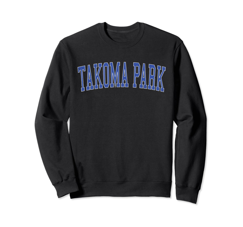 Takoma Park Md Distressed Blue Sweatshirt - Minimalist Print for Adults - T-Shirt, Sweatshirt, Hoodie