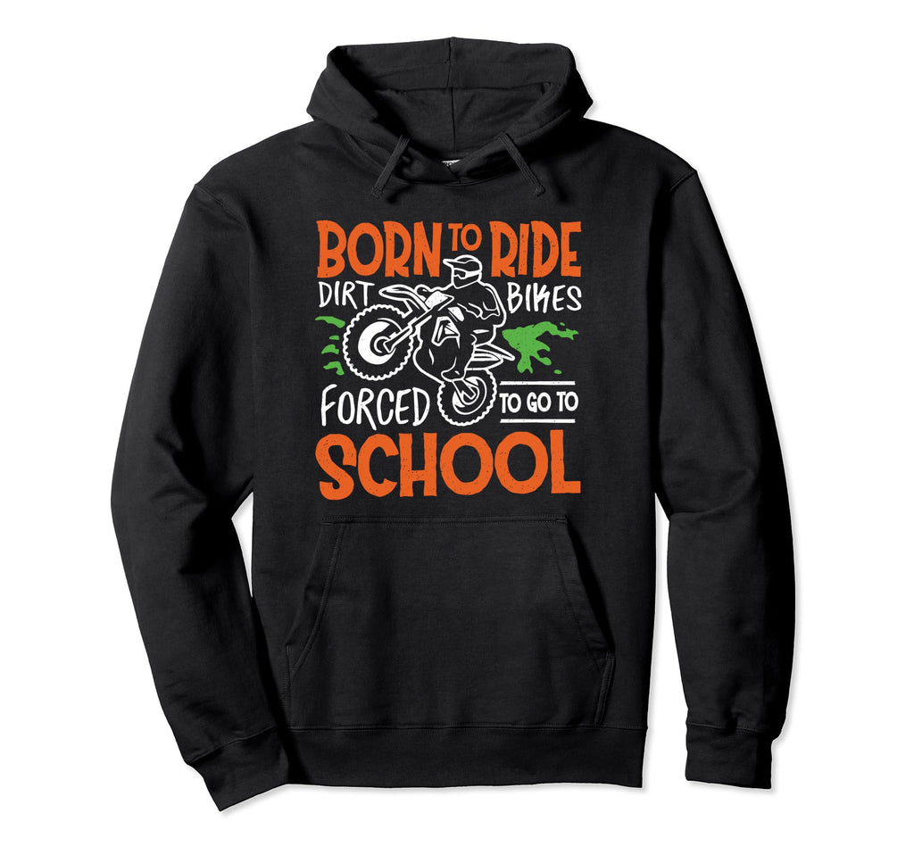Dirt Bike Art Motocross Biker Hoodie - Minimalist Print for Adults - T-Shirt, Sweatshirt, Hoodie