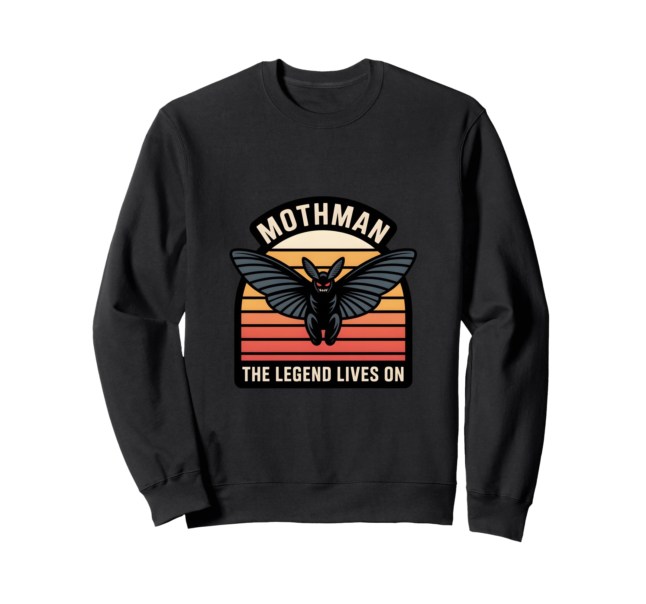 Moth Mann Cryptid Anti Social Sweatshirt - Fun Novelty Design for Adults - T-Shirt, Sweatshirt, Hoodie