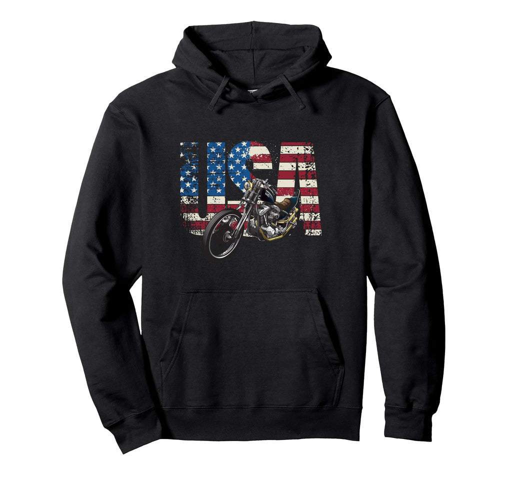 Motorcycle Usa Motorcycle Hoodie - Casual Everyday Wear Men Women - T-Shirt, Sweatshirt, Hoodie