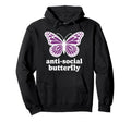 Antisocial Butterfly Hoodie - Graphic Print for Adults - T-Shirt, Sweatshirt, Hoodie