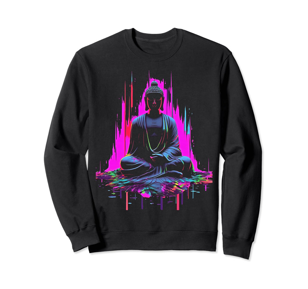 Vaporwave Buddha 80S Synthwave 10 Sweatshirt - Trendy Graphic Men Women - T-Shirt, Sweatshirt, Hoodie