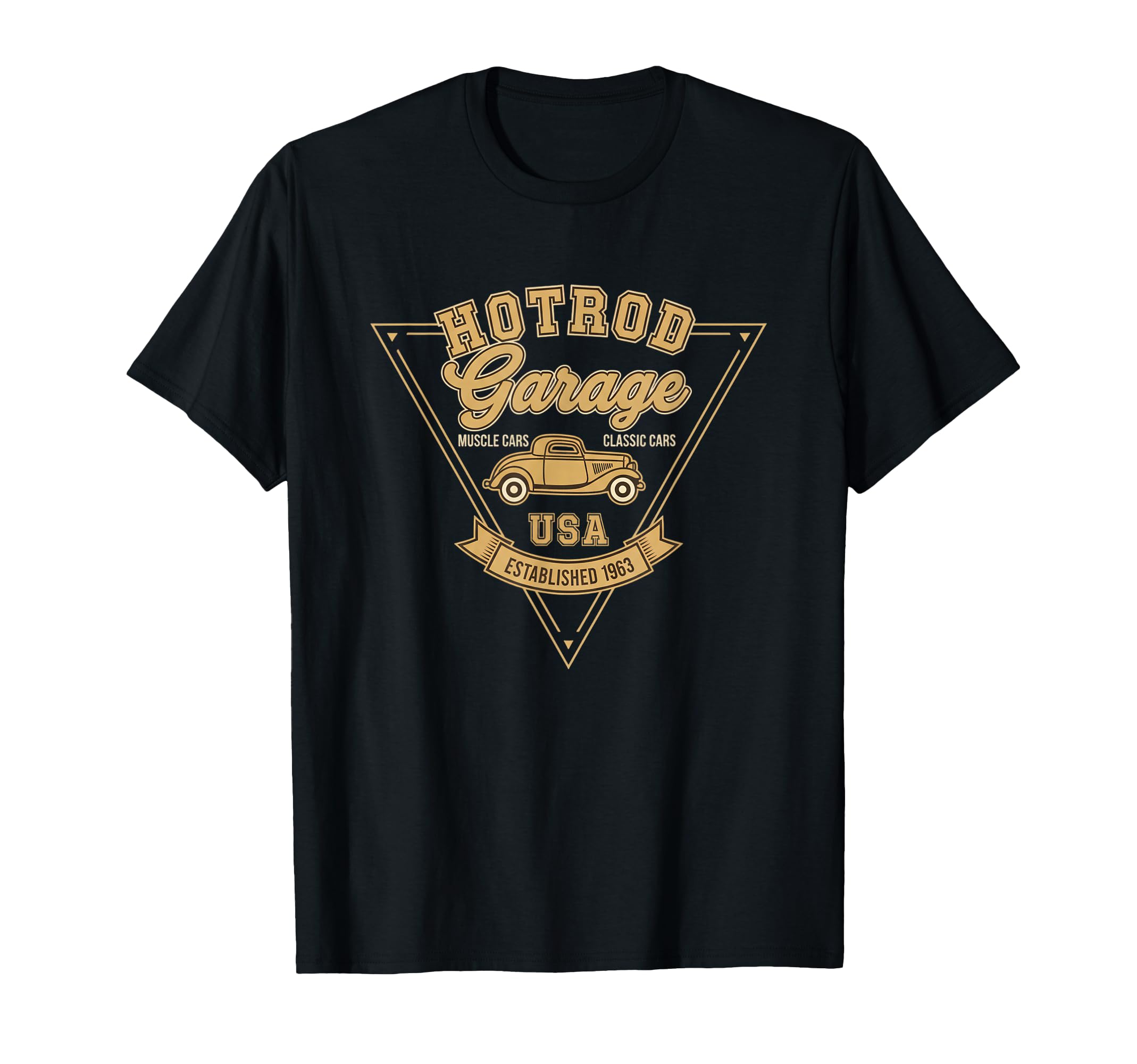 Usa Hotrod Garage Muscle Cars T-Shirt - Casual Everyday Wear for Adults - T-Shirt, Sweatshirt, Hoodie