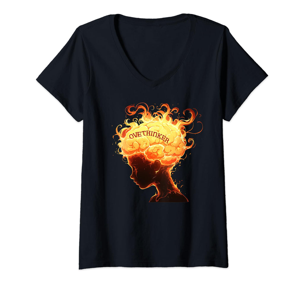 Womens Overthinker Funny Emotional T-Shirt - Casual Everyday Wear Unisex - T-Shirt, Sweatshirt, Hoodie