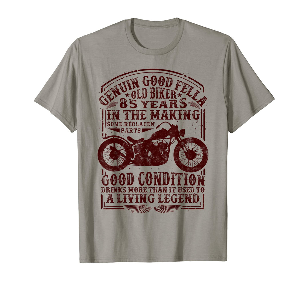 85 Years Old Biker Birthday Motorcycles T-Shirt - Aesthetic Graphic Unisex - T-Shirt, Sweatshirt, Hoodie