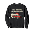 Raised Vinyl And V8S 70 Cuda Lover Sweatshirt - Custom Art Print Men Women - T-Shirt, Sweatshirt, Hoodie