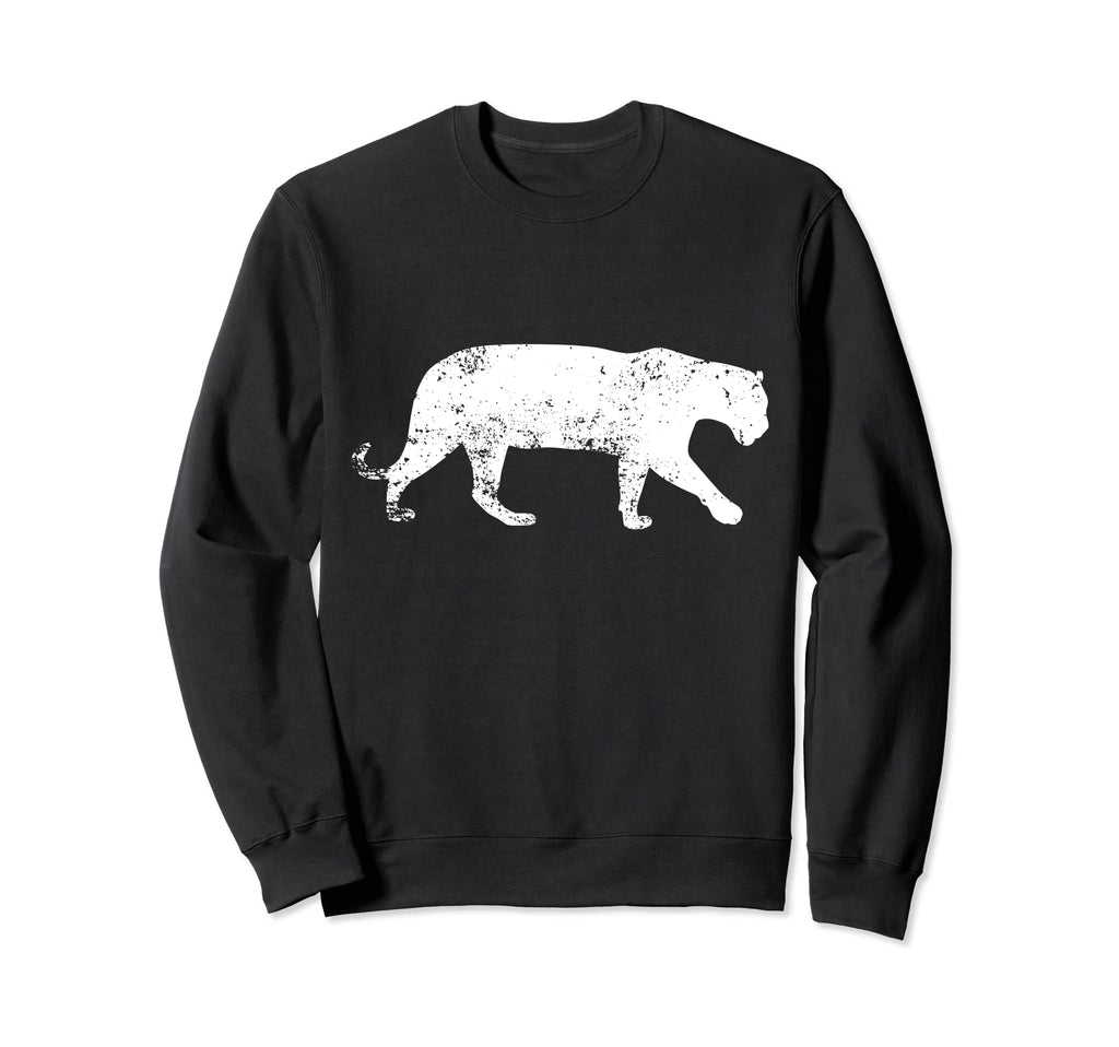 Distressed Jaguar Jaguar Sweatshirt - Trendy Graphic Unisex - T-Shirt, Sweatshirt, Hoodie