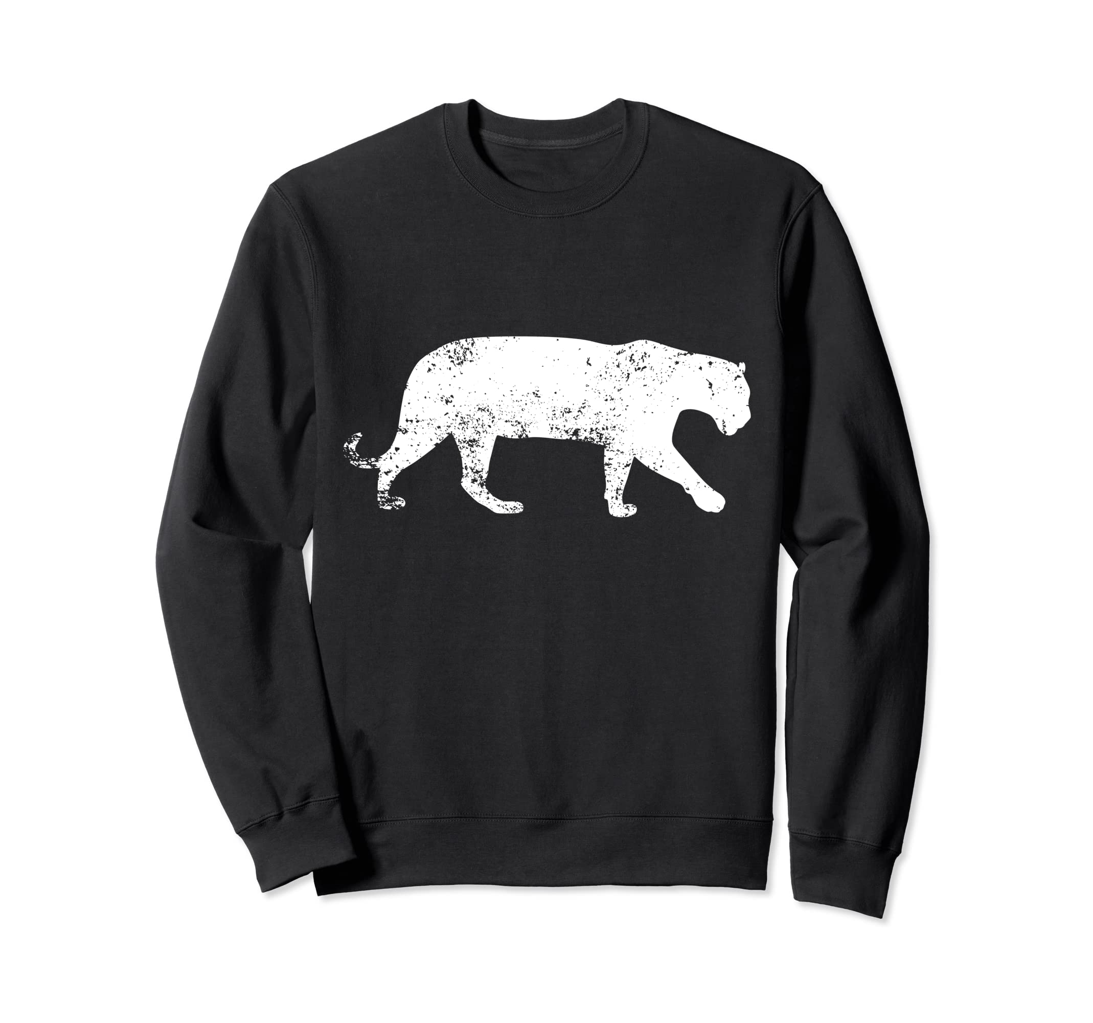 Distressed Jaguar Jaguar Sweatshirt - Trendy Graphic Unisex - T-Shirt, Sweatshirt, Hoodie