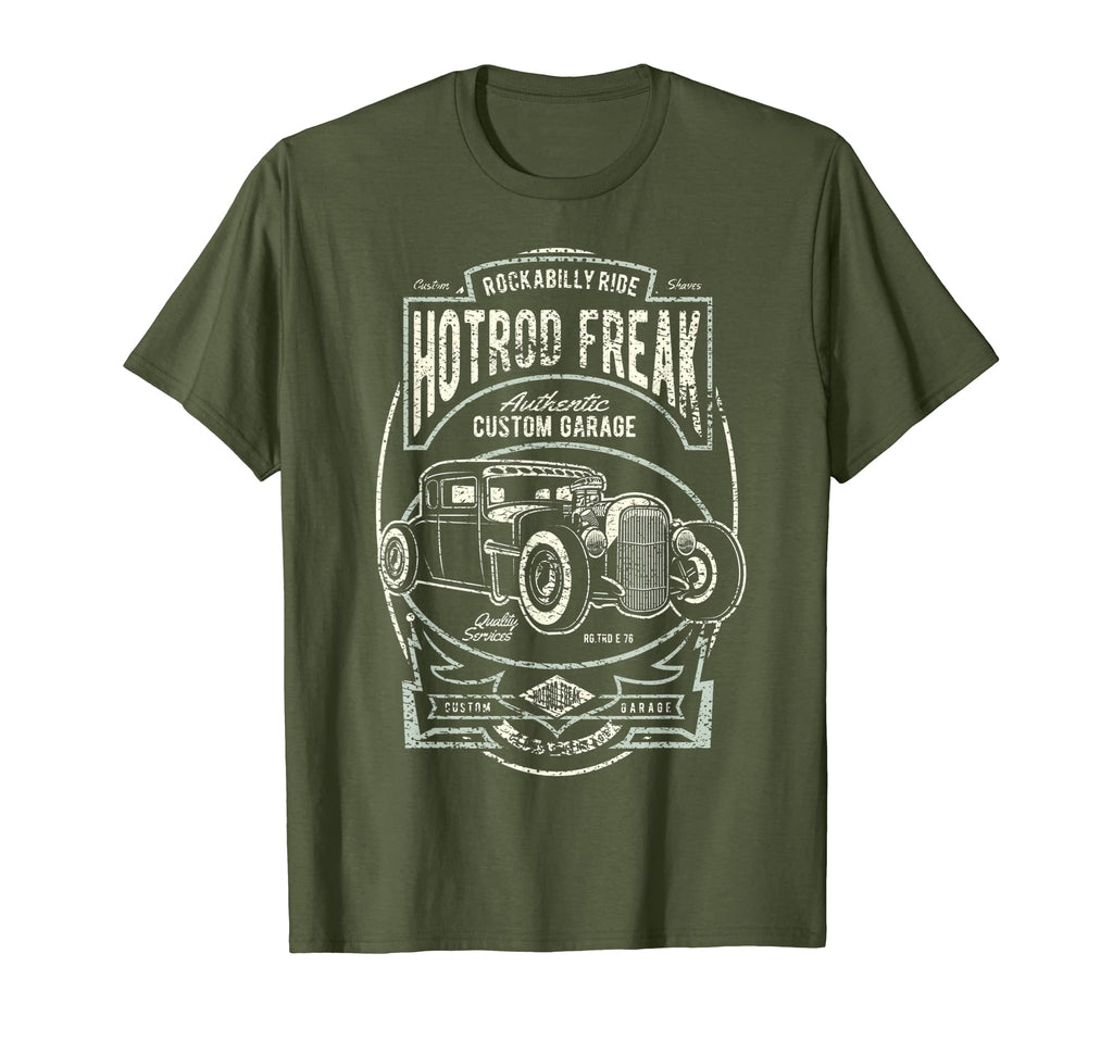 Custom Garage Car Hot Rod T-Shirt - Unique Graphic Men Women - T-Shirt, Sweatshirt, Hoodie