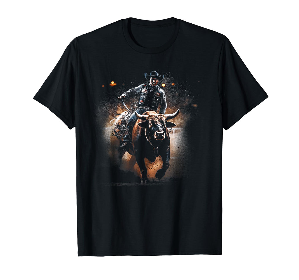 Cowboy Rodeo Horse Riding Usa Cowboy T-Shirt - Custom Art Print Unisex - T-Shirt, Sweatshirt, Hoodie