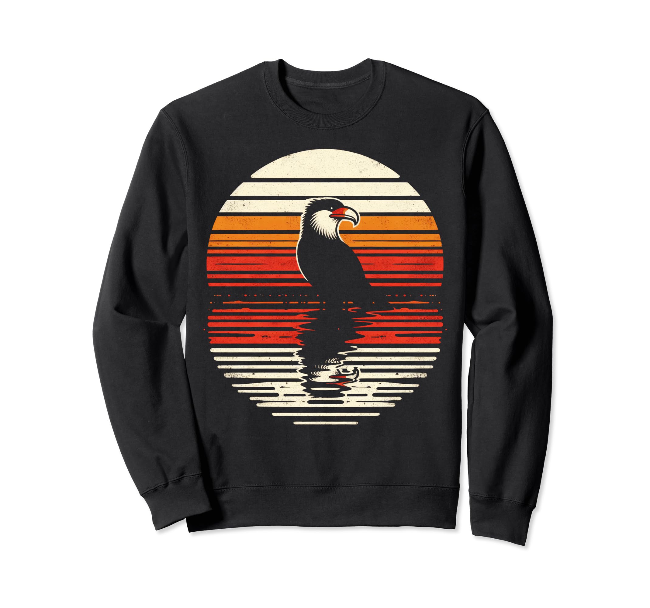 Caracara Bird Sunset Safari 70S Sweatshirt - Trendy Graphic Unisex - T-Shirt, Sweatshirt, Hoodie