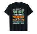 I Like Wine And My Motorcycle And T-Shirt - Fun Novelty Design Men Women - T-Shirt, Sweatshirt, Hoodie
