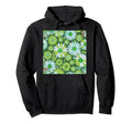 Big Floral Pattern Green Daisy Flowers Hoodie - Trendy Graphic Men Women - T-Shirt, Sweatshirt, Hoodie