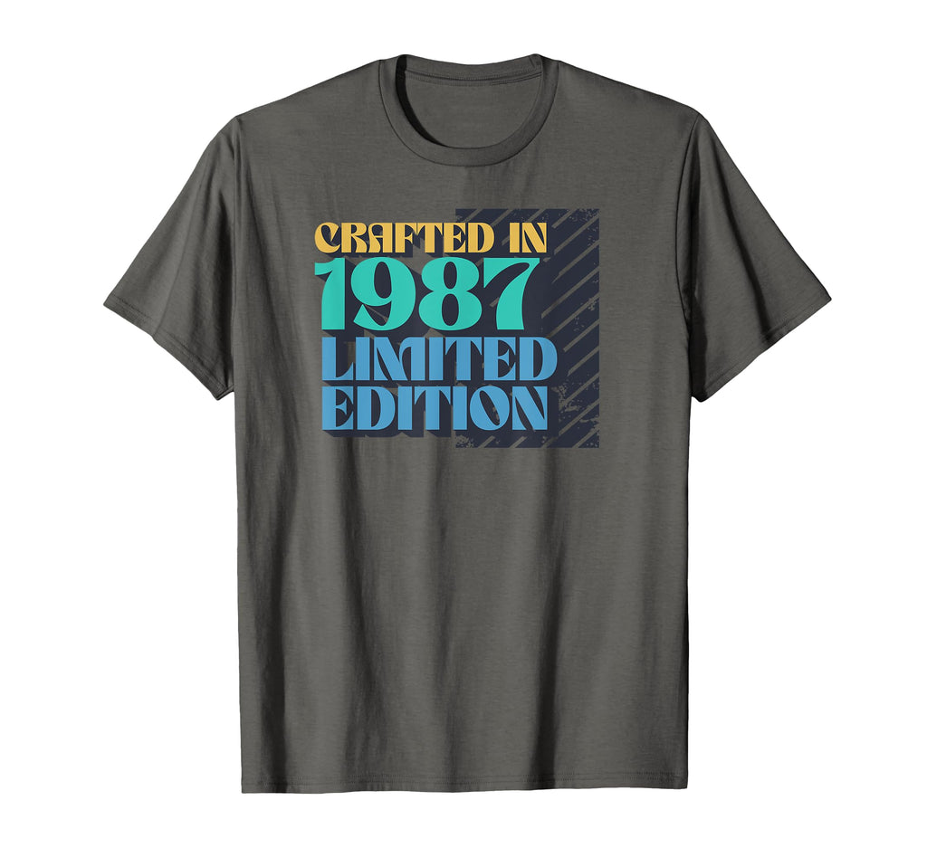 Born 1987 Birthday Typography T-Shirt - Custom Art Print Men Women - T-Shirt, Sweatshirt, Hoodie