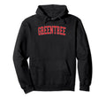 Greentree Nj Distressed Red Varsity Hoodie - Minimalist Print Unisex - T-Shirt, Sweatshirt, Hoodie
