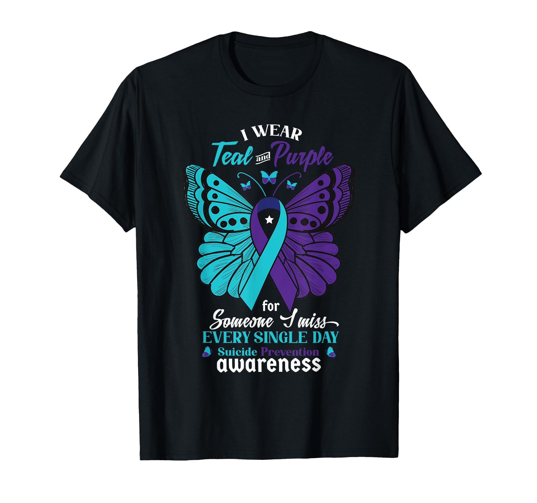 I Wear Teal And Purple Suicide T-Shirt - Streetwear Style Men Women - T-Shirt, Sweatshirt, Hoodie