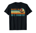 Raised 90S Country Cowgirl Cowboy T-Shirt - Minimalist Print Men Women - T-Shirt, Sweatshirt, Hoodie