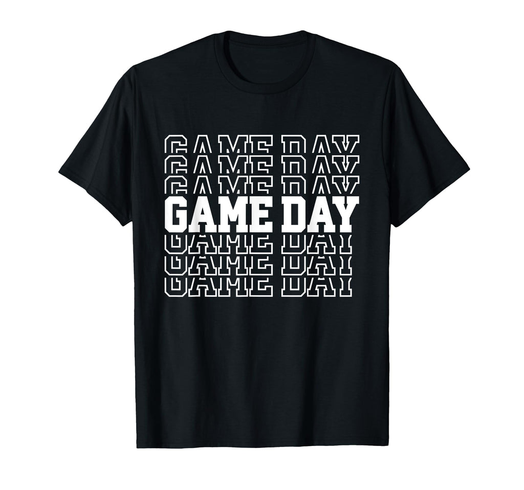 Game Day Typography Art Sports T-Shirt - Novelty Apparel for Adults - T-Shirt, Sweatshirt, Hoodie