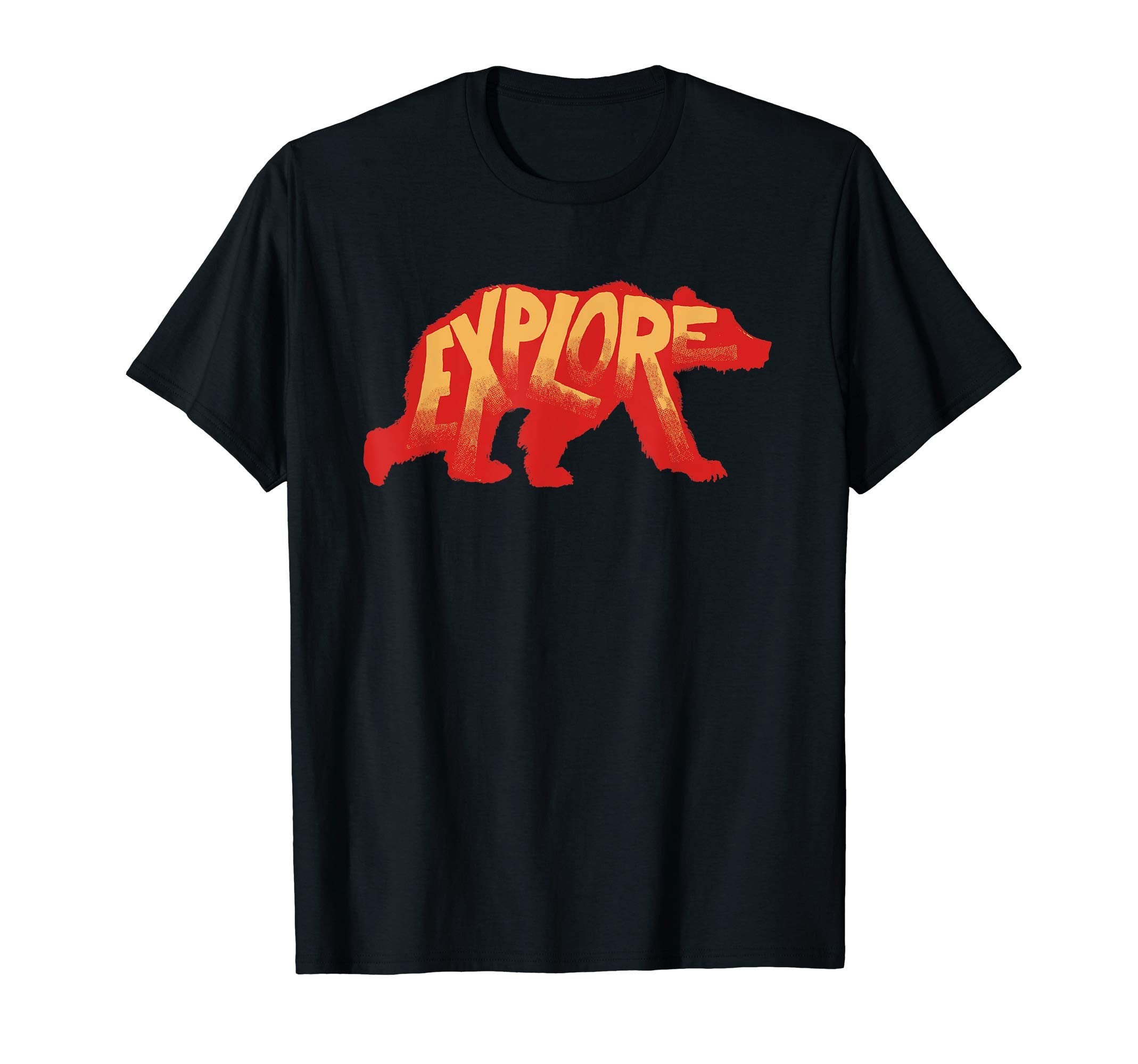 Explore Bear Typography Outdoors T-Shirt - Aesthetic Graphic for Adults - T-Shirt, Sweatshirt, Hoodie