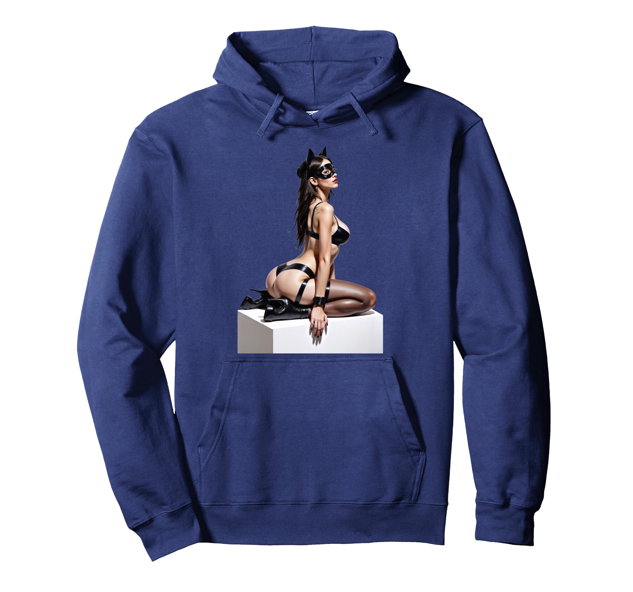 Sexy Sexy Bad Kitty Pinup Cutout Hoodie - Novelty Apparel Men Women - T-Shirt, Sweatshirt, Hoodie