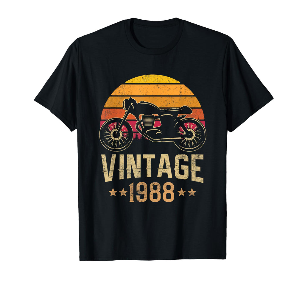 1988 Cafe Racer Motorcycle 32Nd T-Shirt - Casual Everyday Wear Men Women - T-Shirt, Sweatshirt, Hoodie