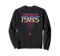 1985 80S Synthwave Triangle Sweatshirt - Fun Novelty Design Unisex - T-Shirt, Sweatshirt, Hoodie