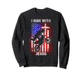 Motorcycle Gifting Ideas Usa Flag Sweatshirt - Custom Art Print Unisex - T-Shirt, Sweatshirt, Hoodie