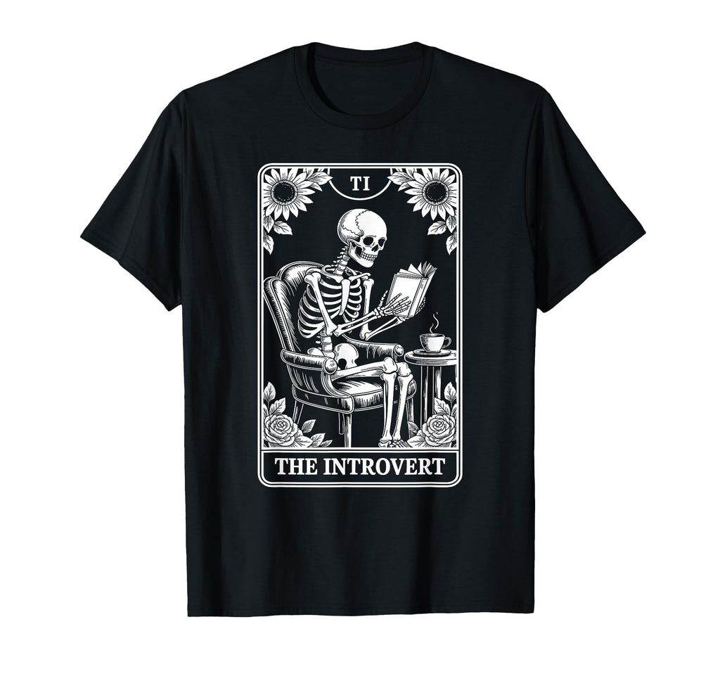 Introvert Tarot Indoorsy Antisocial T-Shirt - Novelty Apparel for Adults - T-Shirt, Sweatshirt, Hoodie
