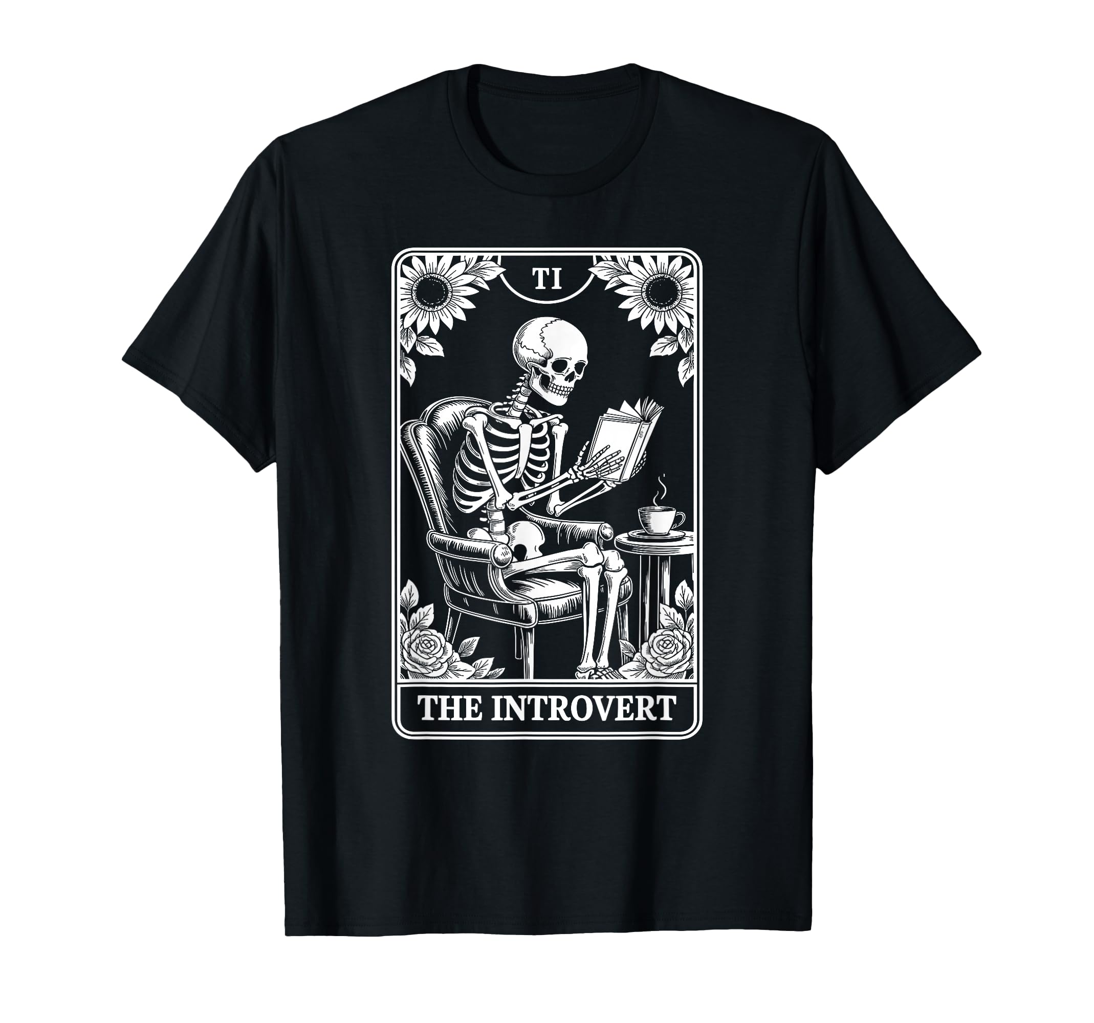 Introvert Tarot Indoorsy Antisocial T-Shirt - Novelty Apparel for Adults - T-Shirt, Sweatshirt, Hoodie
