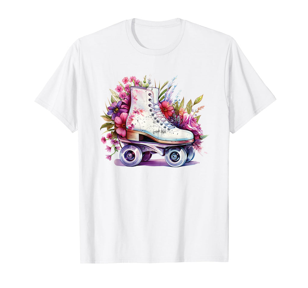 Aesthetic Vaporwave Teens Roller Skate T-Shirt - Trendy Graphic Men Women - T-Shirt, Sweatshirt, Hoodie