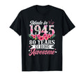 Made 1945 Floral 80Th Birthday T-Shirt - Aesthetic Graphic for Adults - T-Shirt, Sweatshirt, Hoodie