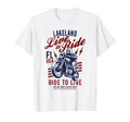 Lakeland Florida Usa Motorcycle Skull T-Shirt - Trendy Graphic for Adults - T-Shirt, Sweatshirt, Hoodie