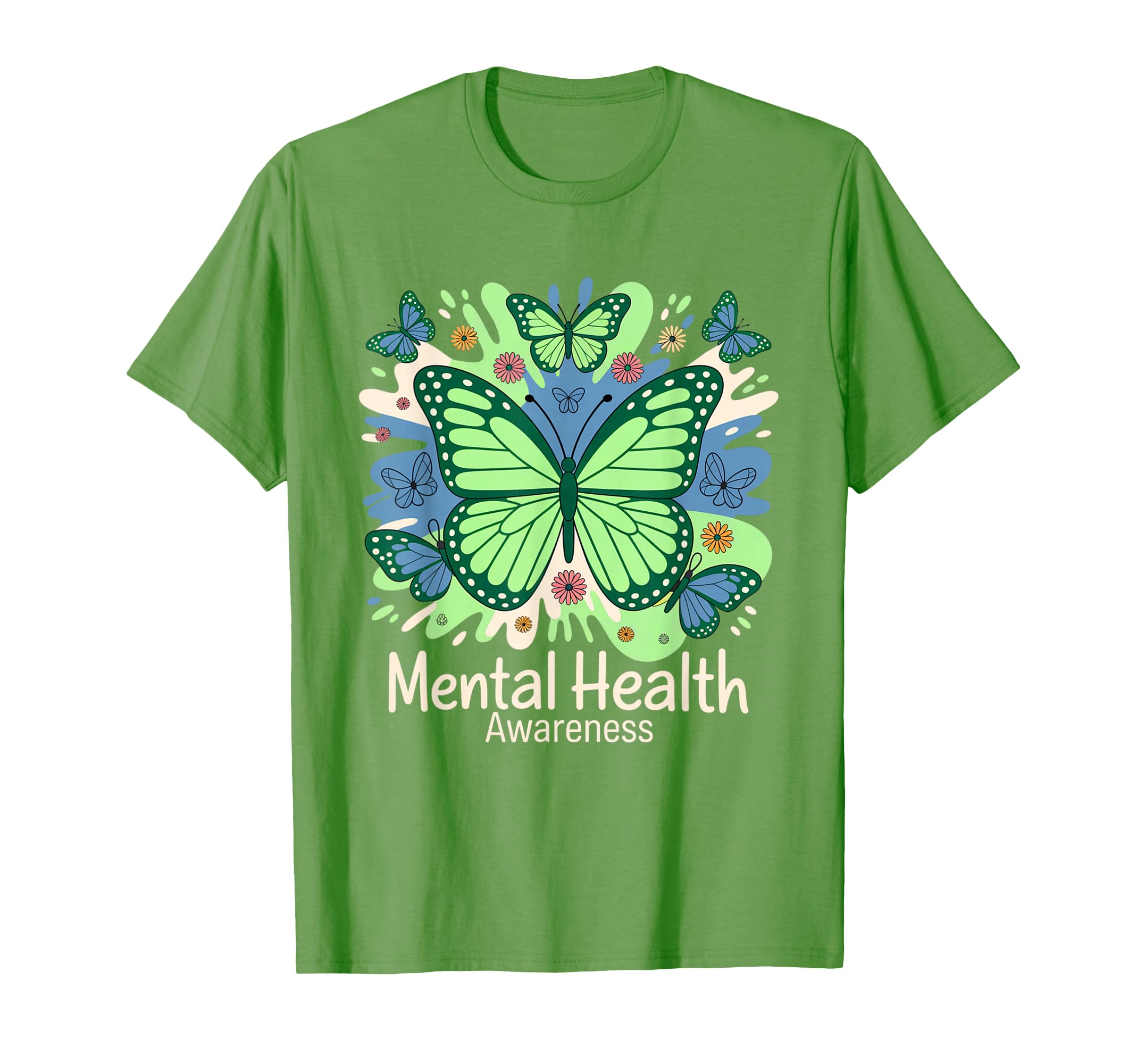 We Wear Green Mental Health Awareness T-Shirt - Novelty Apparel for Adults - T-Shirt, Sweatshirt, Hoodie