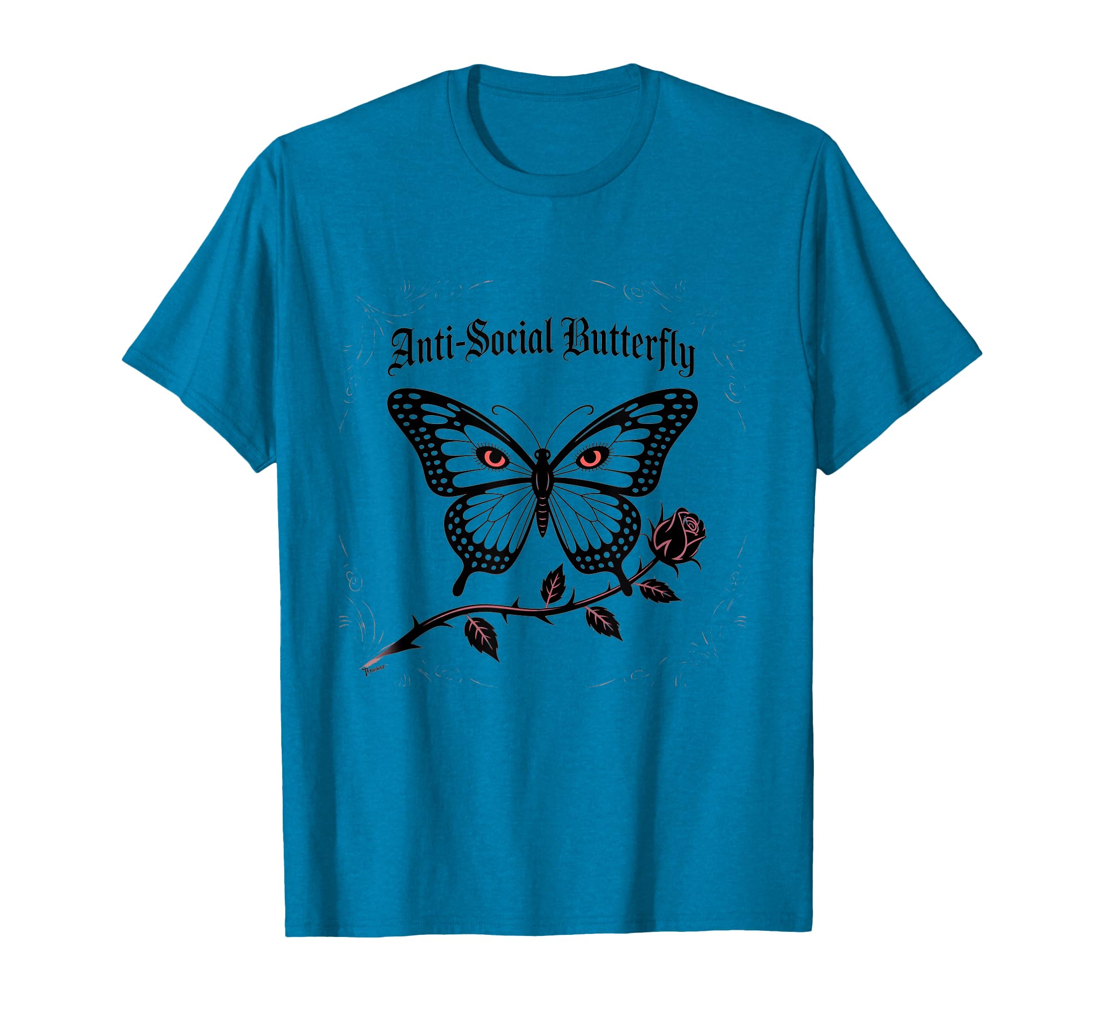 Gothic Aesthetic Antisocial Butterfly T-Shirt - Novelty Apparel Unisex - T-Shirt, Sweatshirt, Hoodie