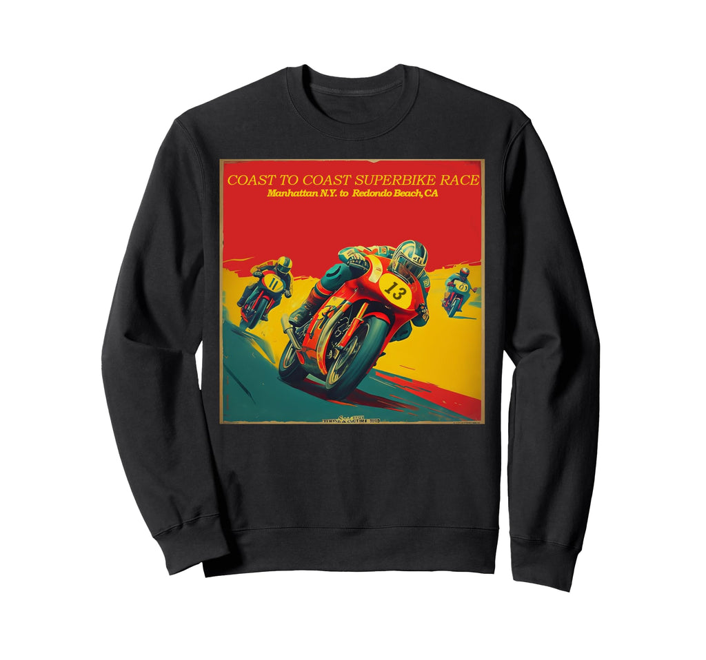 Motorcycle Race Sweatshirt - Streetwear Style for Adults - T-Shirt, Sweatshirt, Hoodie