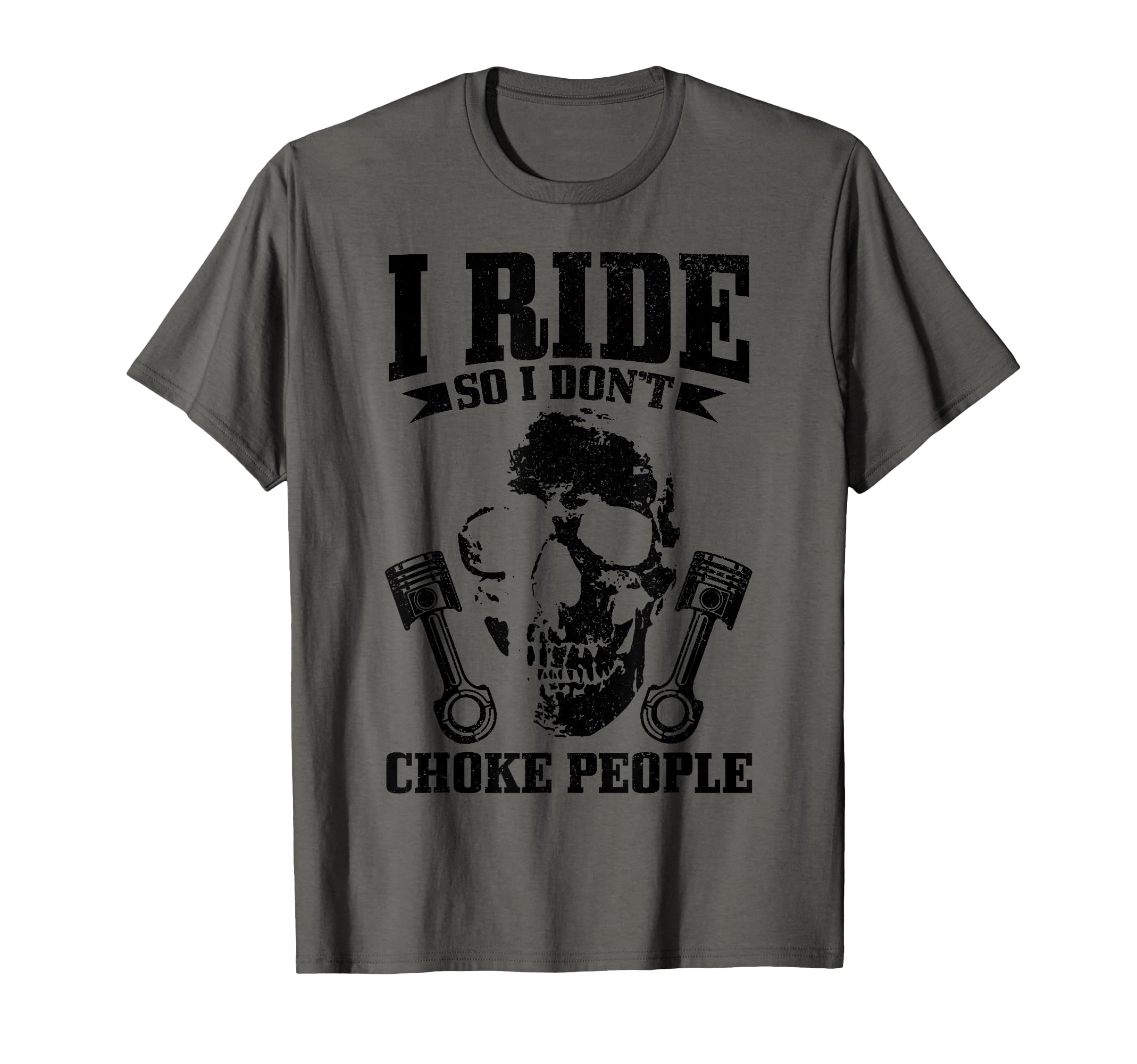 Biker Skull Motorcycle Funny Biker T-Shirt - Unique Graphic for Adults - T-Shirt, Sweatshirt, Hoodie