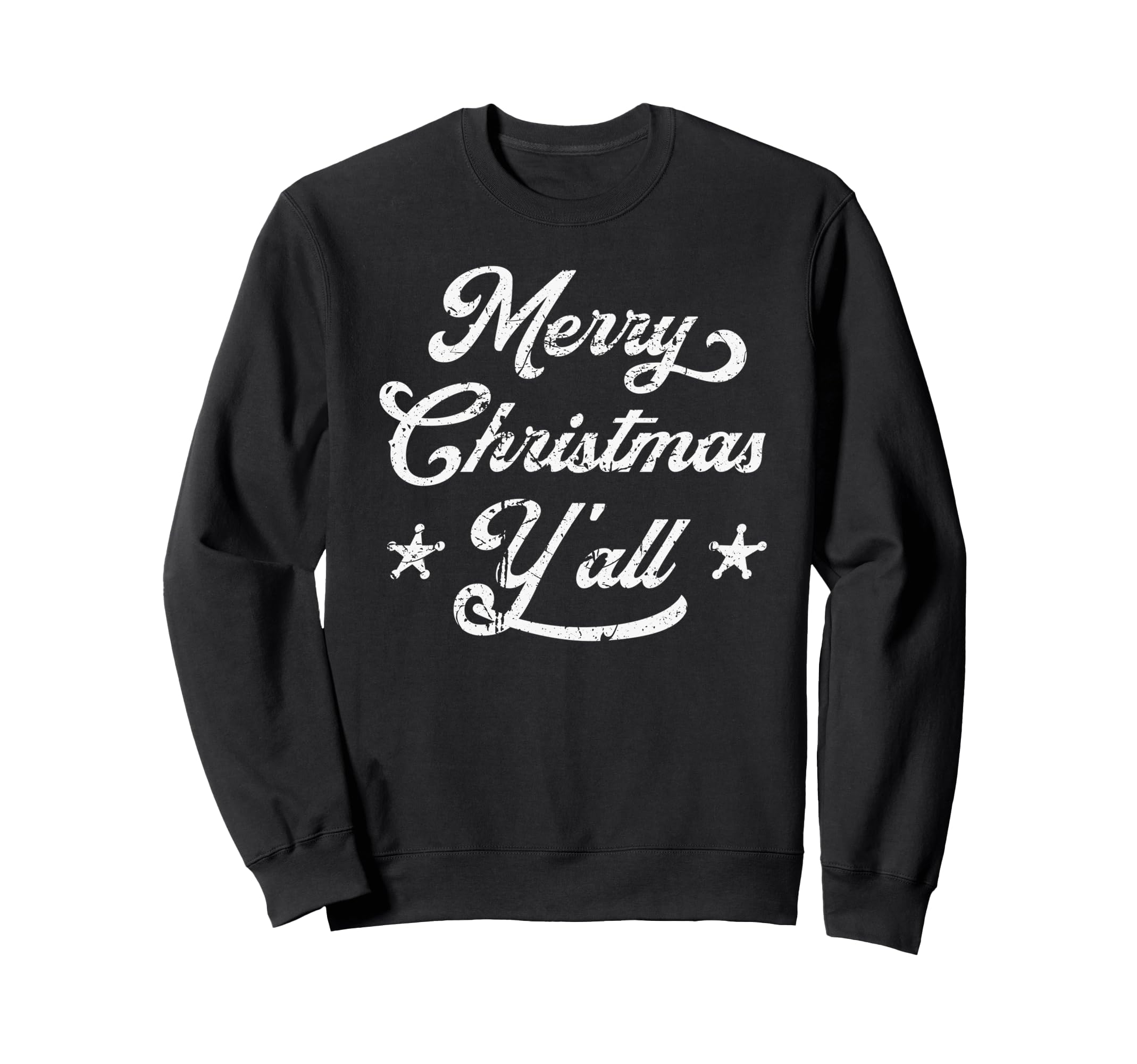 Merry Yall Grunge Western Sweatshirt - Novelty Apparel Unisex - T-Shirt, Sweatshirt, Hoodie
