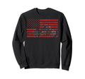 Us Flag Biker Riding Lover Sweatshirt - Aesthetic Graphic Unisex - T-Shirt, Sweatshirt, Hoodie