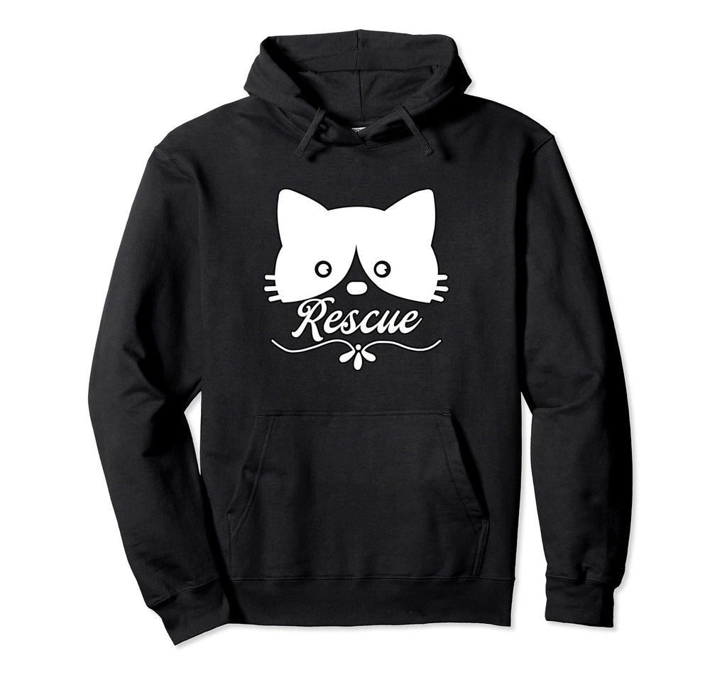 Rescue Cat Adopt Do Not Shop Rainbow Hoodie - Minimalist Print Unisex - T-Shirt, Sweatshirt, Hoodie