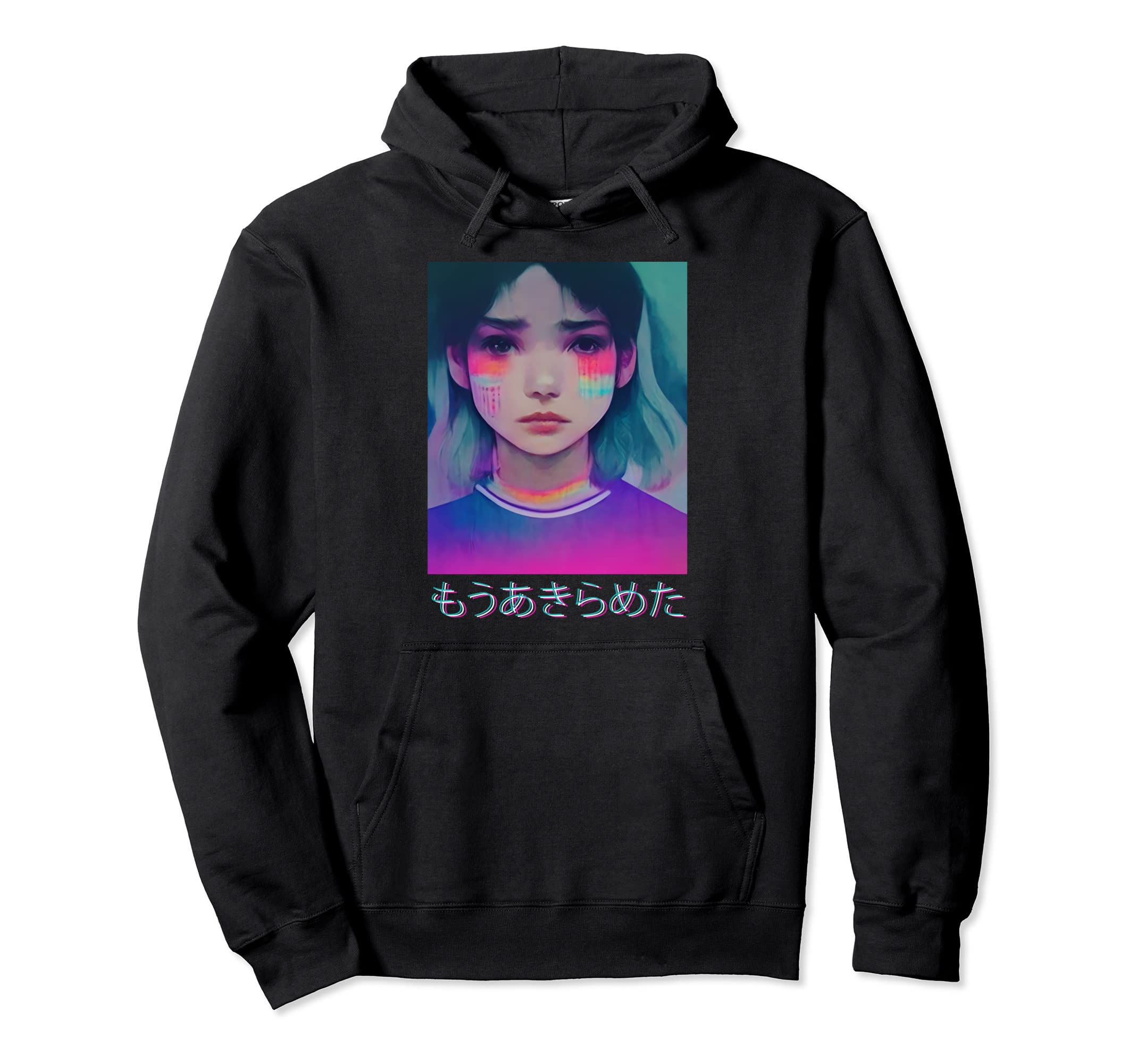 Japanese Vaporwave 80S Sad Anime Im Hoodie - Aesthetic Graphic for Adults - T-Shirt, Sweatshirt, Hoodie
