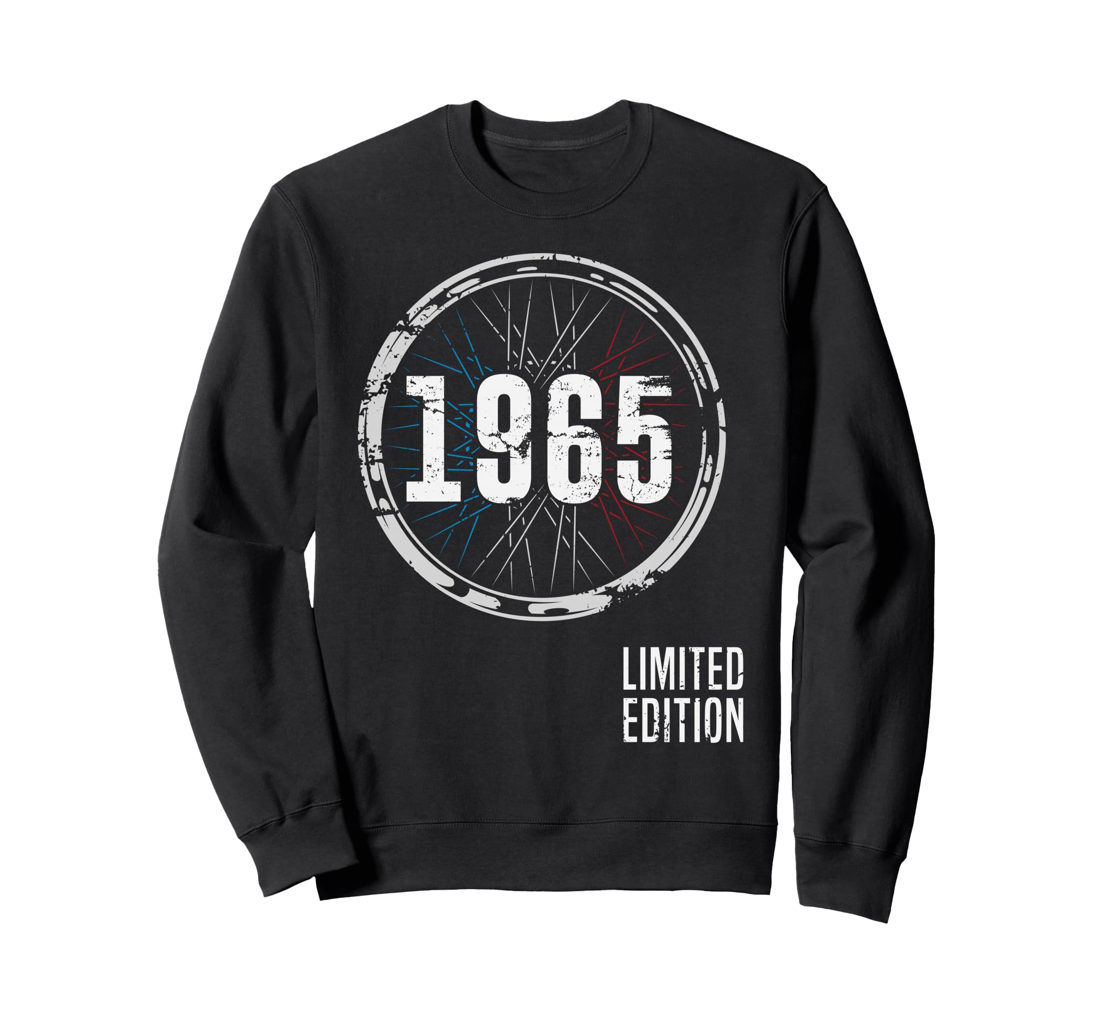 Born 1965 Motorcycle 61Th Birthday Sweatshirt - Fun Novelty Design Unisex - T-Shirt, Sweatshirt, Hoodie