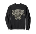 Mama Floral Bow Varsity Typography Sweatshirt - Trendy Graphic Unisex - T-Shirt, Sweatshirt, Hoodie
