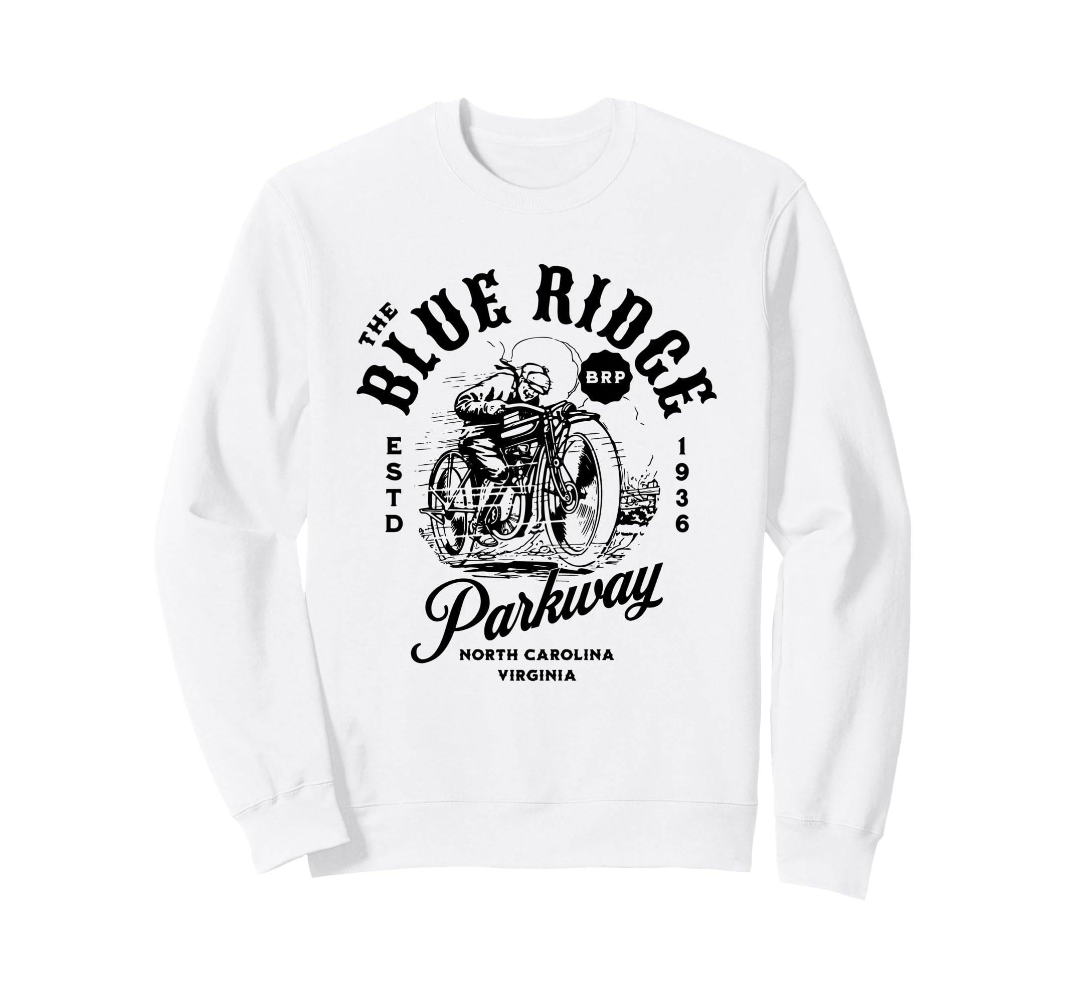 Blue Ridge Parkway Motorcycle Sweatshirt - Aesthetic Graphic Men Women - T-Shirt, Sweatshirt, Hoodie