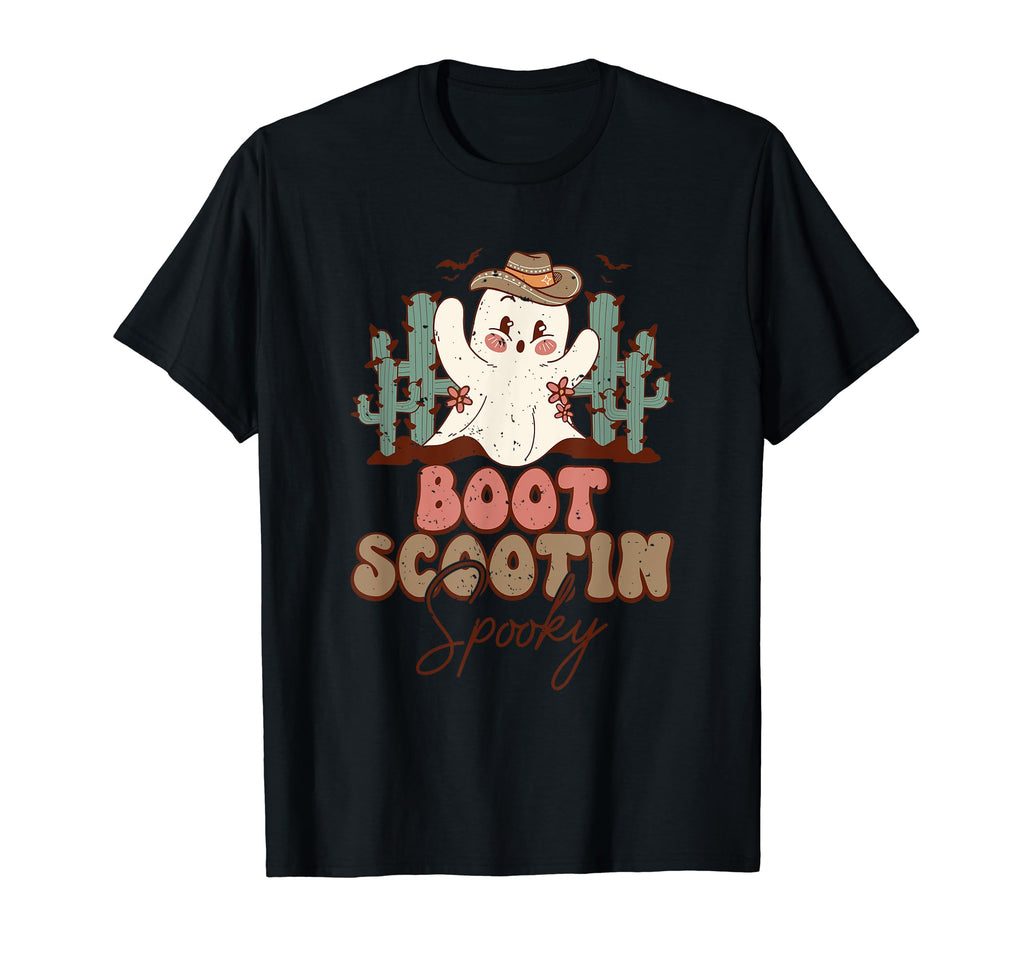 Western Halloween Boot Scootin Spooky T-Shirt - Trendy Graphic Men Women - T-Shirt, Sweatshirt, Hoodie