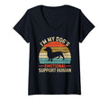 Womens Im My Dogs Emotional Support T-Shirt - Custom Art Print for Adults - T-Shirt, Sweatshirt, Hoodie