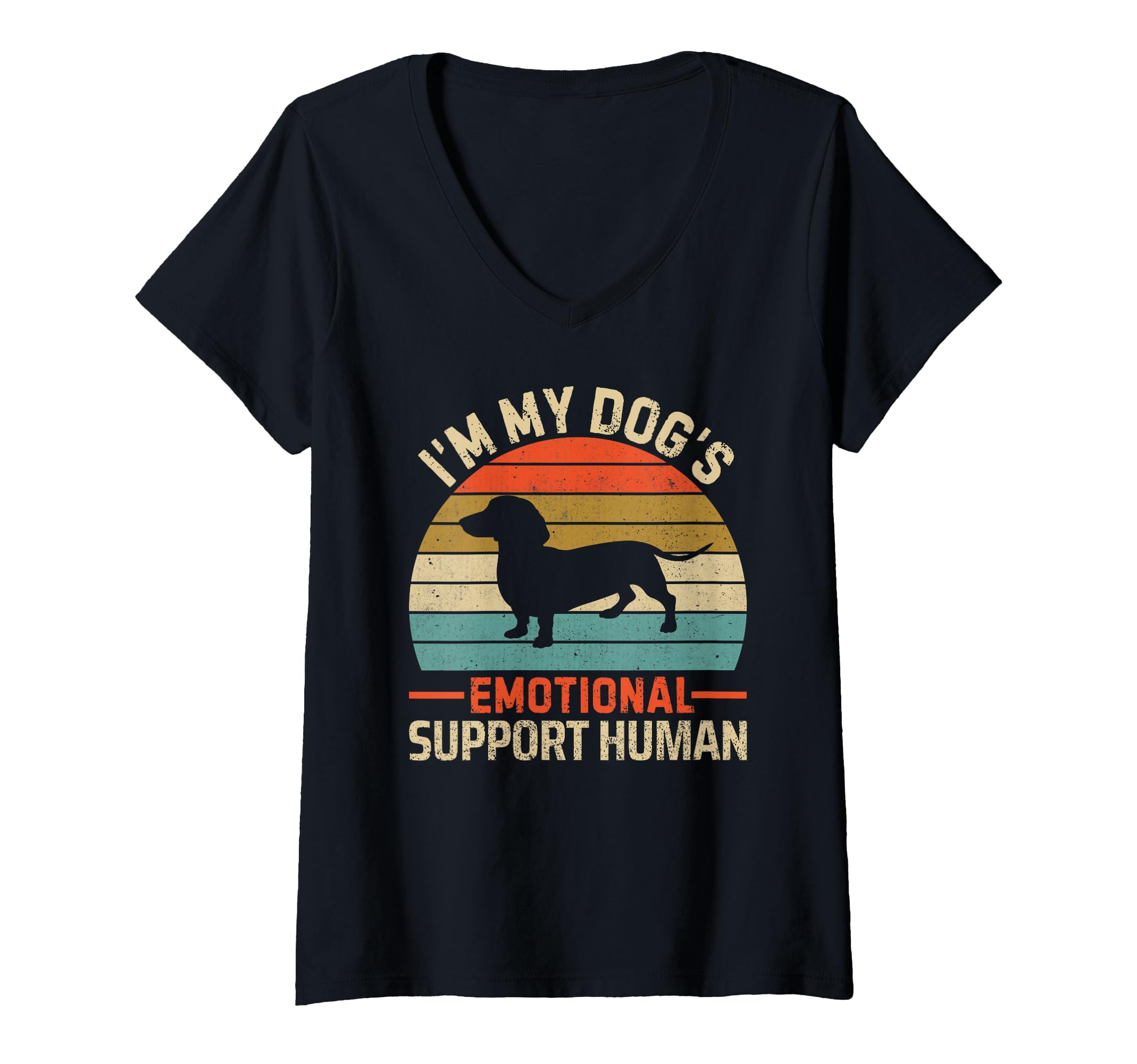 Womens Im My Dogs Emotional Support T-Shirt - Custom Art Print for Adults - T-Shirt, Sweatshirt, Hoodie