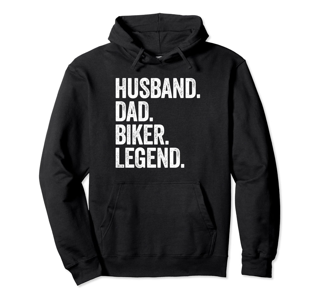 Husband Dad Biker Funny Motorcycle Hoodie - Custom Art Print for Adults - T-Shirt, Sweatshirt, Hoodie